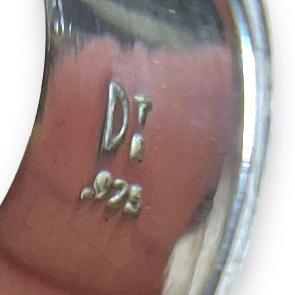 Jay King Mine Finds (DTR) Amber Cabochon Sterling Silver Ring Signed Size 7 BOHO - Picture 8 of 10